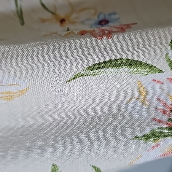 Les Amis Romantic Beachy Spring Summer Retro medium floral square neck blouse - Picture 6 of 7